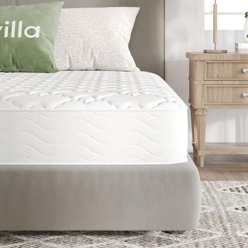 Novilla Matelas 140x190, 20 cm, Matelas à Ressorts Ensachés Indépendant, Matelas de Lit d'Adulte et d'enfant, Confort 3 Zone, Matelas 2 Personnes, Isolation du Mouvement, Mi-Ferme, Soutien Parfait