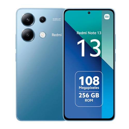 XIAOMI REDMI NOTE 13 8/256G 4G Blue, Ecran 6.67'', Smartphone Débloqué, Batterie mAh 5000, Mémoire ROM 256GO,RAM 8GO, Android 13, Processeur Snapdragon® 685, Gravure en 6nm, huit-coeurs jusqu’à 2,8GHz