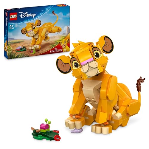 LEGO Disney Simba, Le Bébé du Roi Lion, Jouet de Construction pour Enfants, Figurine à Construire, Jouet d'Activité et de Développement pour Les Garçons et Les Filles dès 6 Ans 43243