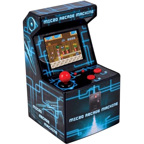 ITAL - Mini Arcade Retro/Borne Portable Geek avec 250 Jeux Intégrés / 16 Bits/Gadget Parfait comme Cadeau pour Enfants Et Adultes (Bleu)