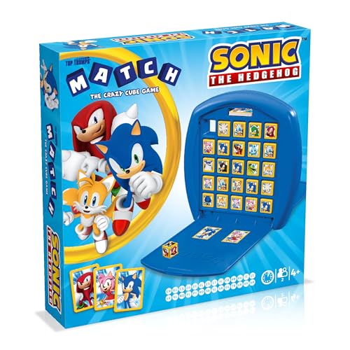 Top Trumps Sonic Match - Jeux Enfant 4 Ans Plus - Jeu 2 Joueurs - Jeux pour Enfants - Jeu De Logique - Jeux Stratégie - Jeu Plateau