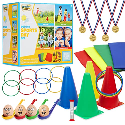 KreativeKraft- Jeux de Lancer Sports Day Kit, 1353, Multicolore, 2314 cm