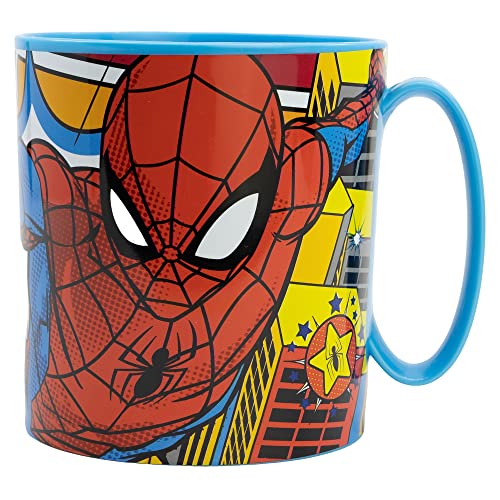 TASSE EN PLASTIQUE DE 390 ML SANS BPA, PASSANT AU MICRO-ONDES | SPIDERMAN MIDNIGHT FLYER