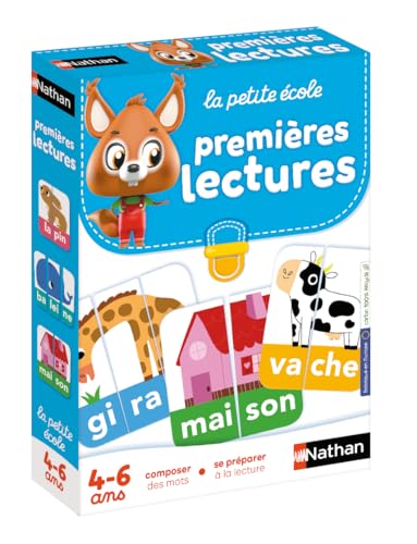 Nathan - La Petite Ecole - Premières Lectures - Composer des Mots - Apprendre À Lire - Jeu Educatif - Pour Enfants dès 4 ans