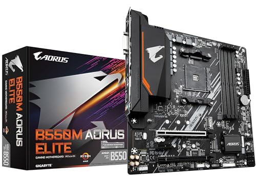 GIGABYTE B550M AORUS Elite mATX Motherboard for AMD AM4 CPUs