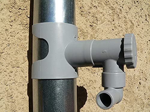 Récupérateur d'eau de pluie CAPT'EAU pour conduits circulaire (GRIS)