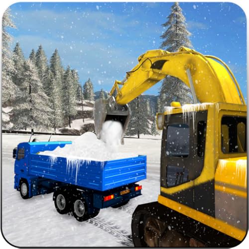 Souffleuse à neige, chauffeur de camion de grue d'excavatrice