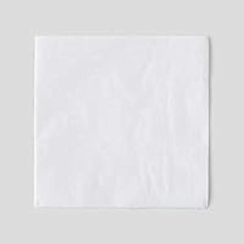 Monoprix Maison 100 serviettes blanches, 33x33cm, 2 plis - Le lot