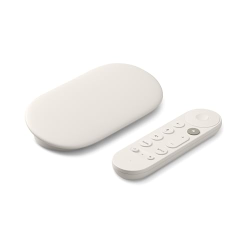 Google TV Streamer 4K – Streaming Rapide sur TV et Recherche vocale Via la télécommande – Regardez des Films, des séries, la TV en Direct et Netflix en 4K HDR – 32 Go de Stockage – Porcelaine