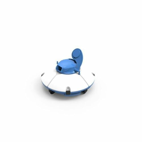 Bestway Robot Piscine Autonome Frisbee Bleu - Nettoyage Fond Plat - 5x3m Max