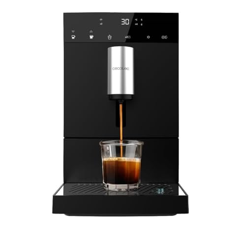 Cecotec Machine à café super automatique Power Matic-ccino Vaporissima. 1470 W, 19 bars, broyeur intégré, thermoblock, vaporisateur, capacité de 150 g de café en grain et 1,2 litres d'eau