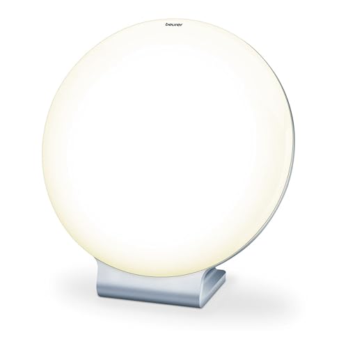 Beurer TL 50 Lampe de luminothérapie - 10 000 Lux - Simulation de la Lumière du Jour pour le Bien-être - Argent/Blanc