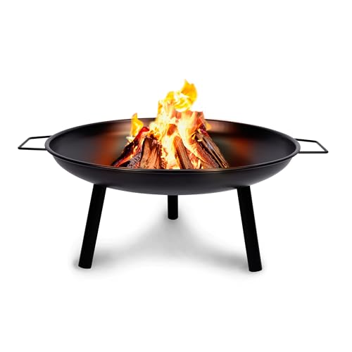 BBQ Collection Brasero Exterieur Ø60 cm - Incinerateur de Jardin sur Pied - Facil a Transporter avec Poignées - Decoration Jardin et Terrasse Exterieur - Acier au Carbone