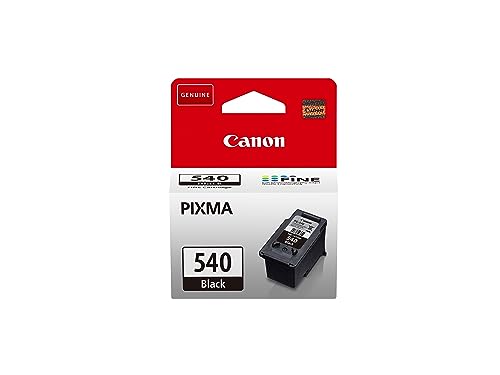 Canon Cartouche Encre - PG-540 Cartouche d'encre Noire Authentique pour imprimante - Imprime jusqu'à 180 Pages A4 (1 x Cartouche) - Compatible avec Les imprimantes Canon PIXMA