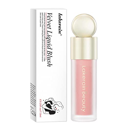 Blush Liquide,Blush Crème Mat À Texture Mousse,Blush Liquide Imperméable Multifonctionnel,Couleur Longue Durée,Lisse Et Facile À Séparer,Facial Liquid Blush Hydratant Pour La Peau Blush