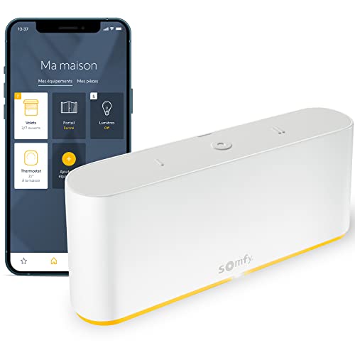 Somfy 1870595 - TaHoma switch | Commande intelligente pour centraliser et connecter votre logement | Compatible io, RTS & Zigbee 3.0 | Contrôle à la voix avec l'Assistant Google, Amazon Alexa HomeKit