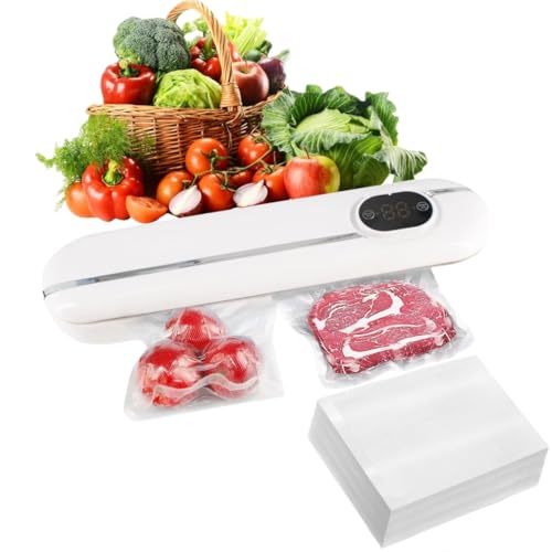 Machine Sous Vide Alimentaire 5 en 1, Appareil Sous Vide Alimentaire avec Mode Sec et Humide, 100 Sacs Sous Vide Inclus, Emballeur Sous Vide la Cuisine et la Conservation