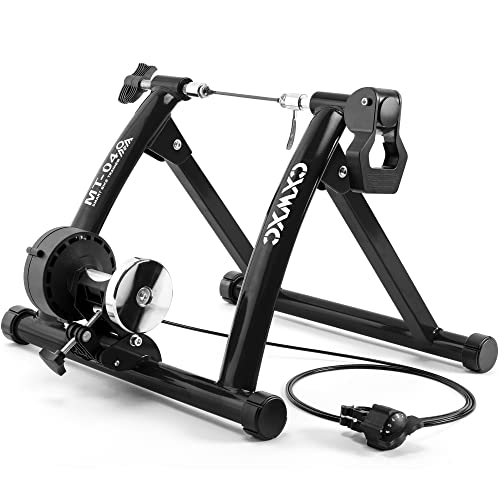 CXWXC Vélo d'entraînement à roulettes Pliable en Acier avec libération Rapide Support de Roue Avant pour entraînement de vélo de 26 à 29 Pouces à la Maison et à l'intérieur