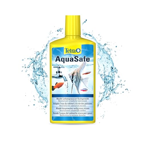 TETRA AquaSafe - Conditionneur d'Eau Naturel pour Poissons tropicaux -Agit en 5 mn - Eau Douce et Eau de Mer - Anti-Stress - 500 ml