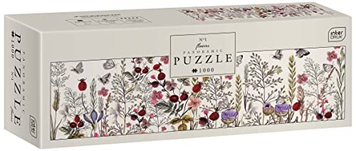 Fleurs n° 1 - Puzzle panoramique de 1000 pièces pour adultes