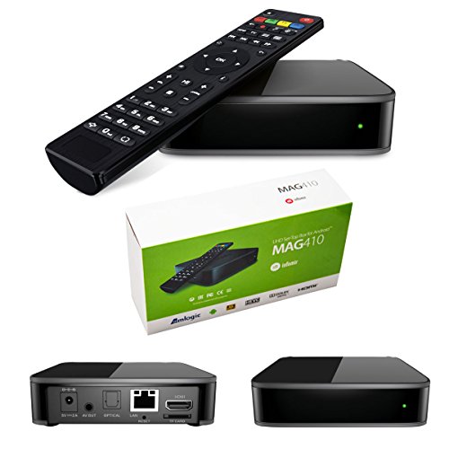 MAG 410 Android IPTV Streamer H.265 SET TOP BOX Stalker Multimedia Internet TV 4K 3D Ultra HD Full HD