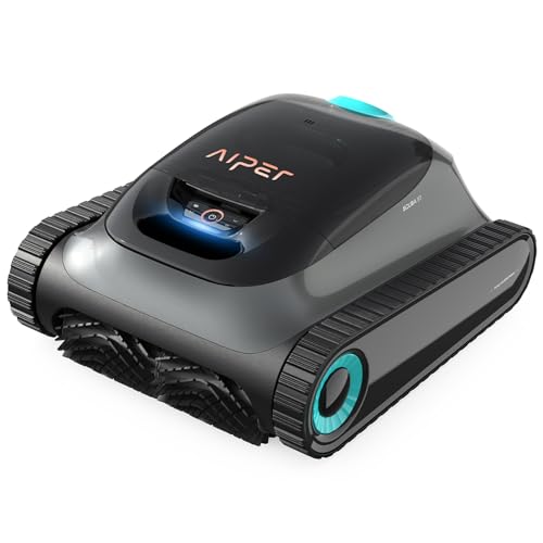 AIPER Scuba S1 Robot Piscine Fond et Parois, Ligne d'eau, Aspirateur Piscine sans Fil, 4 Modes, 150Min d'Autonomie, Escalader Les Murs, Navigation Intelligente 2.0, Idéal pour Piscines Enterrées 150㎡