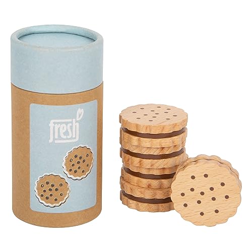 Small Foot Biscuits Sandwich Fresh en Bois, Accessoires pour la Cuisine d'enfants, à partir de 3 Ans, 12352 Jouets, Multicolore