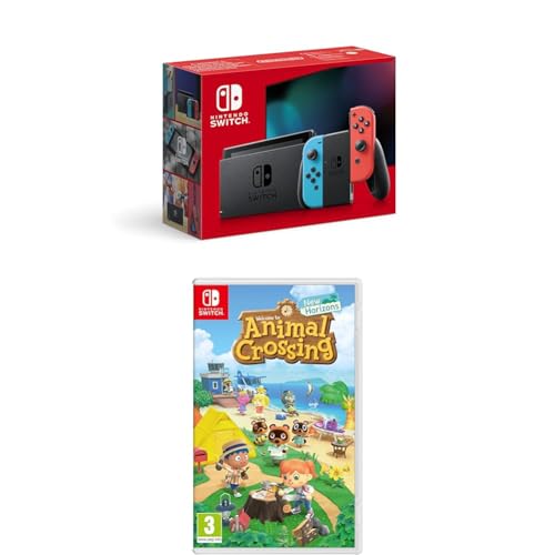 Nintendo Switch Neon + Animal Crossing