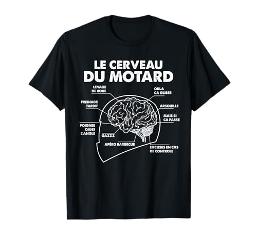 Motard Homme Moto Cadeau Moto Papa Frère Biker Père T-Shirt