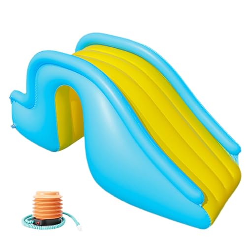 Toboggan Gonflable Plus Large pour Enfant, Château, Fournitures De Piscine, Marche À Glissière Gonflable, Toboggan Gonflable Plus Large, Jouets d'eau Amusants pour Enfant, 200x85x80cm