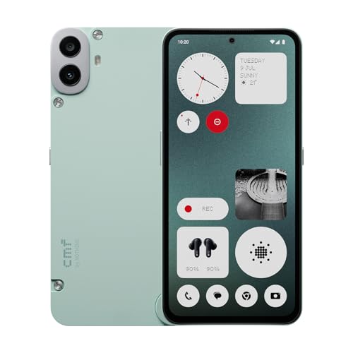 CMF Phone 1 8+256GB Smartphone débloqué avec caméra arrière 50 MP avec Ultra XDR, écran Super AMOLED 6,67'' et Nothing OS 2.6 (Pas de Chargeur) (Vert)