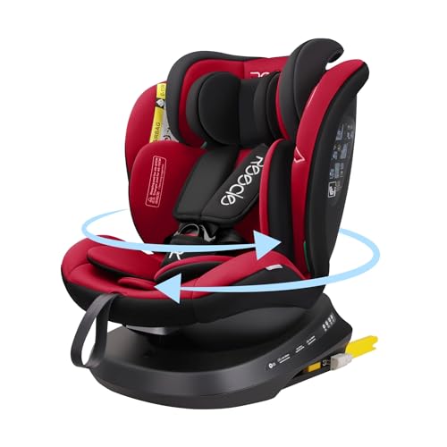 Reecle i-Size Siège Auto 360 Pivotant ISOFIX 40-150 cm, de la naissance à 12 ans (0-36 kg), ECE R129