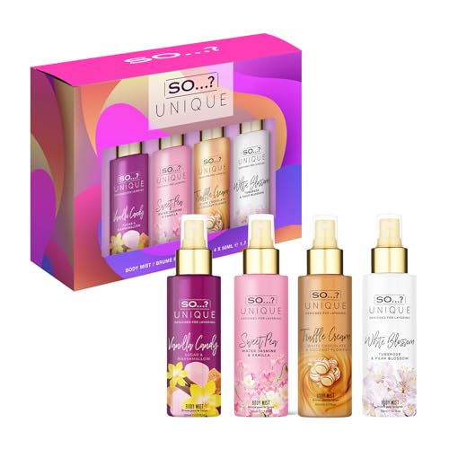 So…? Unique Grande Mini Mist Coffret Cadeau Brume Corporelle Parfumée Pour Femme (4x50ml)