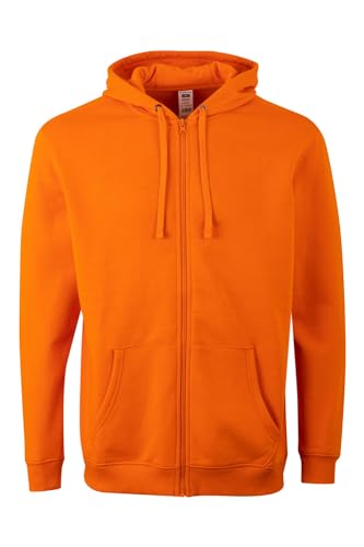 Mukua Sf270u Sweat à Capuche zippé, Orange, XL Mixte