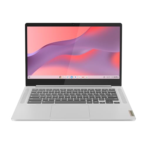 Lenovo IdeaPad Slim 3 Chromebook 14M868 - Ordinateur Portable 14'' FHD (MediaTek Kompanio 520, RAM 4Go, eMMC 64Go, Arm Mali-G52 Graphics, Chrome OS) Clavier AZERTY Français - Gris