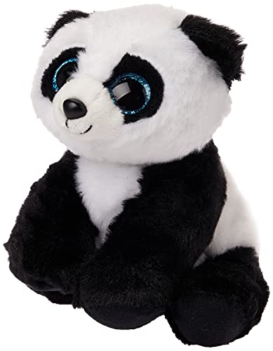 Ty - TY41204 - Beanie Babies - Peluche Baboo le Panda 15 cm, Blanc/Noir