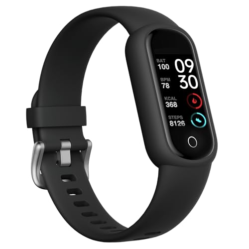 TOOBUR Montre Connectée Femme Homme, Bracelet Connecté avec Podomètre, 14 Sports, Cardiofrequencemètre, Étanche IP68, Surveillance du Sommeil, Calories, Smartwatch avec iOS et Android