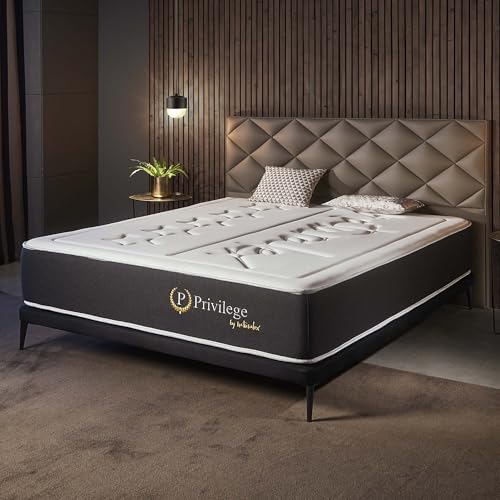 NATURALEX - Matelas Privilege 140x190 - Épais 30 cm - Mousse Haute Résilience + Mémoire de Forme Premium - Blue Latex - Soutien Ferme en 7 Zones - Réversible - Respirant - Fabriqué en Europe