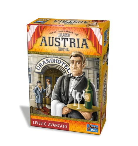 Asmodee - Grand Austria Hotel - Jeu de Table, 2-4 Joueurs, 12+ Ans, Edition en Italien