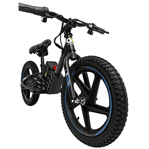 Actionbikes Motors Draisienne Électrique Enfant | 16 Pouces - 250 W - Vélo sans Pédales avec Freins à Disque - 21V 5.4 Ah - Vélo pour Enfants - Jouet dès 3 Ans (16 Pouces Bleu)