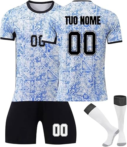 2024 Nouveaux Maillot de Football Personnalisé set,Personnalisable votre nom and d'équipe,Approprié Enfant Adultes Garçon and fille Equipement soccer,apporter Short et Chaussettes Foot T Shirt set