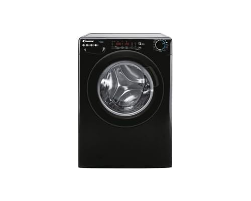 CANDY Lave-linge frontal CS 129TMBBE-47, 9 kg, 16 Programmes, 1200 tr/min, Moteur Inverter, Classe B, Noir Brillant