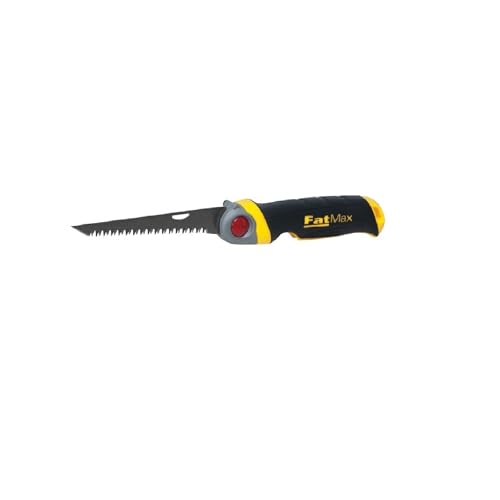 Stanley Fmht0-20559 Scie pour Usage Général Gamme Fatmax - Découpe du Plâtre - 8 dents/Pouce - denture Triple Biseaux - 3 Angles de Blocage - Système de Verrouillage - Poignée Bi matière Jaune