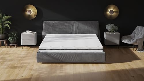 NIMBA LITERIE MIDI 20 Matelas 140x190 20 est composé de 18 cm de Mousse élastique Flexible, Matelas très Confortable et Durable.Oeko-Tex, Certipur, Matelas certifié ISO, Housse de Matelas Lavable,