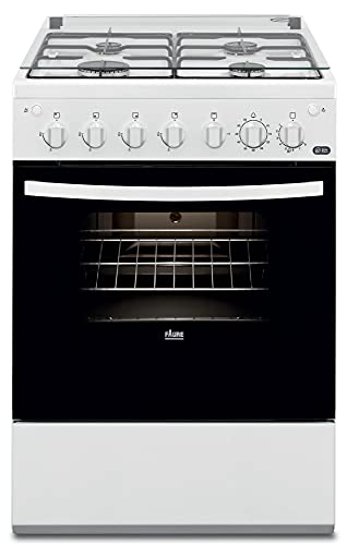 Cuisiniere gaz Faure FCG612H1WA - Blanc - Plaque Gaz / Four Gaz Convection naturelle - Email lisse - 60 cm de largeur