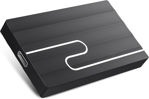 Hosa 2T Disque Dur Externe, Ultra-Mince 2, 5", Stockage pour PC, Mac (Noir)