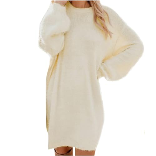 Robe Pull Femme Hiver Grande Taille Robe Retro Femme Hiver Robe Ample Femme Chic Robe Retro Femme Manche Longue Robe Femmes Grandes Tailles Promod Femme Robe Pull Robe Hiver Beige S