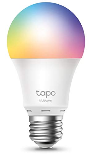 Tapo Ampoule Connectée WiFi, Ampoule LED E27 Multicolore 2500K-6500K, Dimmable 8.7 W 806Lm, Compatible avec Alexa et Google Home, Commande Vocale, Economie d'énergie, Tapo L530E