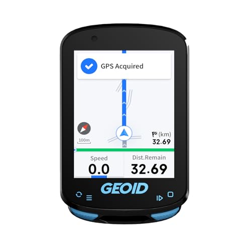 Geoid CC600 Compteur Vélo sans Fil, Navigation, Écran Couleur 2,4 Pouces, Entraînement Cycliste, Multilingue, IPX7, WiFi&Bluetooth&Ant+