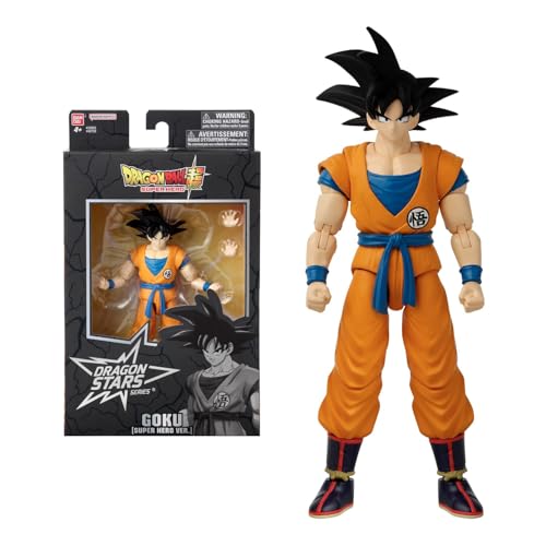 Bandai - Dragon Ball Super Super Hero - Figurine Dragon Star 17 cm - Goku - Licence Officielle Dragon Ball - Figurine articulée Goku - Jouet Enfant 4 Ans et + - 40720